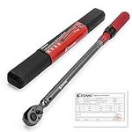 EZARC Torque Wrench 1/2-Inch, 40-320 Nm, Car Motorcycle Torque Wrench, Drive Click Torque Wrench Dual-Direction Adjustable, Accuracy ± 3%