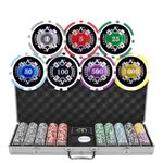 500 Ct A Casino 13.5 Gram Poker Chip Set Aluminum Case by MRC Poker