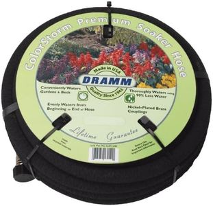 Dramm 17010 ColorStorm Premium 50 Foot Soaker Garden Hose, Black