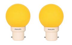 Philips Deco Mini 0.5-Watt B22 Base LED Bulb (Yellow and Pack of 2)