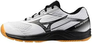 Mizuno Women's Cyclone Speed 5 Volleyball Shoe, White-Black, 7