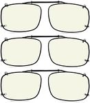 Eyekepper 3-pack Wide Lens Clip-on Blue Light Blocking Glasses