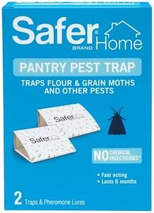 Safer Home Pantry Pest Trap Pheromone Glue Trap for Grain, Flour, Seed, and Meal Moths SH201-2 Traps