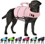AOFITEE Dog Life Jacket Large, XL Dog Life Vest for Swimming, XL Dogs Swim Vest, High Buoyancy Pet Float Life Preserver with Back Zip and Rescue Handle, Adjustable Dogs Swimming Vest for Large Dogs