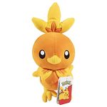 Pokemon Pokémon 8" Torchic Plush - Officially Licensed - Quality & Soft Chick Stuffed Animal Toy Figure - Ruby & Sapphire Starter - Great Easter Gift for Kids, Boys, Girls Fans