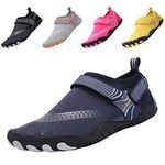 funmoon Barefoot Water Shoes Mens Womens Quick Dry Aqua Shoes Unisex Swimming Shoes for Men, Beach, Diving, Surfing, Boating, Snorkeling Shoes Blue