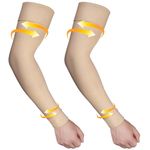 Ailaka Medical Compression Arm Sleeves for Men Women - 20-30 mmHg Lymphedema Compression Sleeves Support for Arms Pain, Swelling, Edema, Post Surgery Recovery, Tendonitis