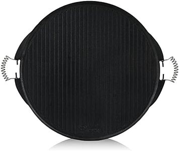 BBQ-Toro Piastra in ghisa con manici | Ø 53 cm | piastra girevole smaltata | accessori per barbecue a gas | smaltato Plancha per barbecue, barbecue a sfera, barbecue a carbonella