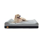 Laifug Orthopedic Memory Foam Extra Large Dog Bed Pillow(50 inch x36 inch x10 inch , Slate Grey) Durable Water Proof Liner & Removable Washable Cover & Smart Design