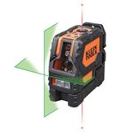 Cross-Line Laser Level, Self Leveling Green Laser with Red Plumb Spot with Magnetic Mounting Klein Tools 93LCLG