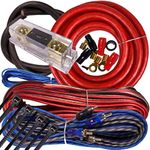 Complete 3000W Gravity 4 Gauge Amplifier Installation Wiring Kit Amp PK2 4 Ga Red - for Installer and DIY Hobbyist - Perfect for Car/Truck/Motorcycle/RV/ATV