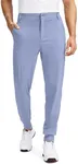 Soothfeel Men's Golf Joggers Pants with 5 Pockets Slim Fit Stretch Sweatpants Running Travel Dress Work Pants for Men(Lavender, XL)