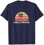 Hollywood CA Vintage 70s Retro Throwback Design T-Shirt