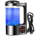 Hydrogen Water Generator with New SPE and PEM Technology, 2L Large Capacity Hydrogen Alkaline Water Pitcher Maker Machine, Make Hydrogen Content up to 1500 PPB