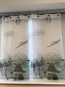 Voilage à anneaux Star Wars 75 cm de largeur x 150 cm de hauteur