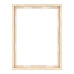 MCS Canvas Float Frames 18x24 Frame, Natural Woodgrain Frame for Finished Canvases, Vertical & Horizontal Wall Hanging Large Frame with Adhesive for Canvas Paintings (1-Pack)