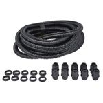 Black Flexi Conduit Contractor Pack 10M Kopex + 10 Glands 25mm and 20mm Available (20mm x 10m)