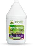 Nurture Growth Bio-Organic Fertilizer - Indoor & Outdoor Plant Fertilizer – Eco-Friendly, Chemical-Free, Concentrated – All Purpose Plant Food for Vegetables, Lawns, Fruit Orchards and More (4L)