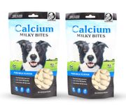 Foodie Puppies Calcium Milk Bone Bites - (260g, Pack of 2) | Soft & Delicious Pure Milk Flavor Treats for Dogs & Puppies | Includes Free Key Ring