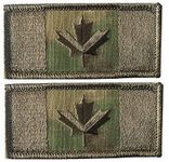 X.Sem Camouflage Canada Flag Patch - 2 Pack Tactical Patches Embroidery Military Emblem (Pattern 1)
