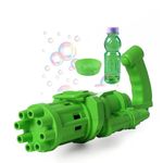 Bhudhar Dark Green Bubble Maker Bubble Machine Gun Outdoor and Indoor Toys for Boys and Girls I Bubble Gun for 3+ Year Kids(Green)