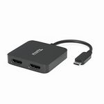 Plugable USB C to HDMI Adapter for Dual Monitors, 4K 60Hz USB C Hub for Windows and Chromebook, Driverless