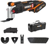 WORX NITRO 18V(20V MAX) Brushless Cordless Oscillating Multi-Tool WX693, Sonicrafter, PowerShare, Universal Fit, Tool-free Hyperlock Clamp, 2Ah battery&charger, Accessories Included