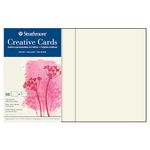 Strathmore Full Size Creative Cards, Palm Beach/Plain Edge, 50 Cards & Envelopes