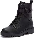 GUESS Women's Orana Combat Boot, Bl