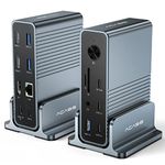 USB C Docking Station, ACASIS Docking Station Triple Display Monitor, USB C Dock with 100W PD, Dual 4K HDMI, DP 4K60Hz, 2*USB 3.1, 3*USB 3.0, LAN, SD/TF, Audio, Laptop Docking Station for MacBook
