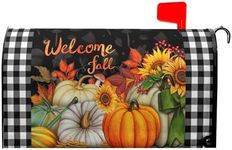 Autumn Fall Pumpkins Magnetic Mailb