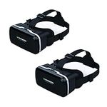 VR Headsets Compatible with All Smartphones-Virtual Reality Headsets Google Cardboard Upgrade New 3D VR Box Glasses (VR6.0 2PACK)