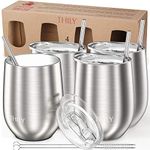 Metal Insulated Stemless Wine Glass