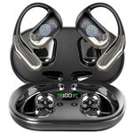 Open Ear Wireless Headphones with Charging Case,AI Translation Earbuds Real Time, 3-in-1 Translator Earbuds 144 Languages & Accents, Audifonos Traductores Inglés Español, for Travel Business Learning