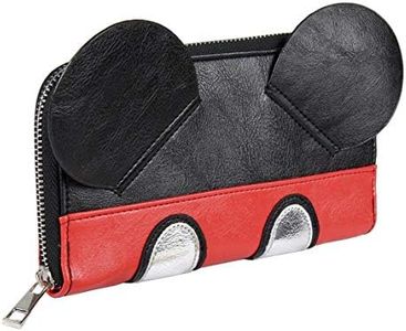 Cerdá 2600000256 Cartera Polipiel Mickey, Negro, 19 cm