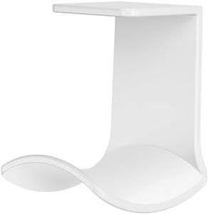 Headphone Hangers, Under-Desk Headphone Hook,Headphone Wall Mount with Adhesive Glues,Include Removable Adhesive Strips for Easy, Damage-Free Wall, Desk (White,Top Mount)