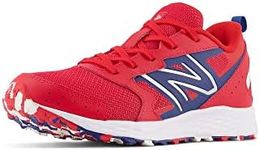 New Balance Girls Fresh Foam 650 V1 Lace-Up Running Shoe, Team Red/Night Sky/White, 5 Wide Big Kid US