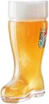 Burns Glass Das Boot Beer Glass for Oktoberfest, 1.35 Liter Large Beer Mug, Funny Restaurants German Stein Beer Glasse Great Bachelor Party Gift, Set of 1