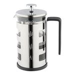 Café Olé FM-06C Amico 600 ml Cafetière French Press Coffee Maker, 5-Cup (2 Mug), Silver