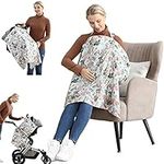 100% Cotton Multi-use Breastfeeding Cover Nursing Carseat Canopy cover (mix flower)