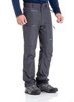 TRAILSIDE SUPPLY CO. Mens-Ski-Snow-Snowboard-Pants, Wind/Waterproof, Insulated, XL, Grey, Grey (018), XL