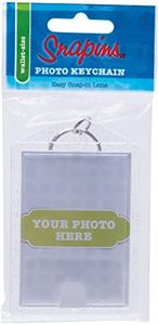 Snapins Clear 2" x 2.875" Sparkle Photo Keychains - Pack of 50