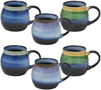 Pfaltzgraff Horizon Mug, Set of 6, 16-Ounce, Multicolor