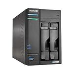 Asustor Lockerstor 2 Gen 2 AS6702T | 2 Bay NAS, Quad Core 2.0GHz CPU, 4 M.2 PCIe 3.0 SSD Slots, 2 2.5GbE Ports, 4GB RAM DDR4, Network Attached Storage (Diskless)