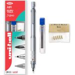 uni-ball Kuru Toga M5-1017 Self-Sharpening Mechanical Pencil 0.5mm HB - Ultra Strong Diamond Infused Leads - Includes Refill Leads + Erasers - For Technical Drawing Writing & Art - In Gift Box