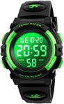 Kid Watch 50M Waterproof Sport LED Alarm Stopwatch Digital Child Wristwatch for Boy Girl Blue