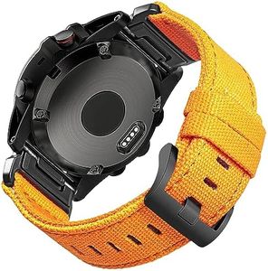 for Garmin Fenix 5X/5X Plus, Fenix 6X/6X Pro, Fenix 7X, Fenix 3/3 HR, Descent, 26mm Nylon Quick Release Watch Band Replacement