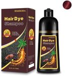 Wine Red Hair Dye Shampoo for Dark Hair,Long Lasting Easy to Use Hair Shampoo for Women,Magic Hair Care Hair Shampoo,3IN1 Bright Burgundy Color Shampoo 16.9 FL OZ(Red Wine)