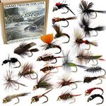 RoxStar Fly Shop Trophy Trout Flies 48pk | Best Wet & Dry Flies for Trout. | Trout Fly Assortment Proven Nationwide to Catch Fish! | Tied in-House Never Outsourced! Proud Partner of Trout Unlimited