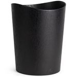 Kazai. Real Wood Waste Paper Bin Börje | Wooden Paper Basket for Office, Kids' Room, Bedroom and more | 9 liters | Oak black